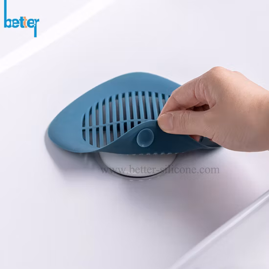 Bathroom Kitchen Apartment Hair Collector Durable TPR Hair Collector Shower Drain Cover Silicone Filter