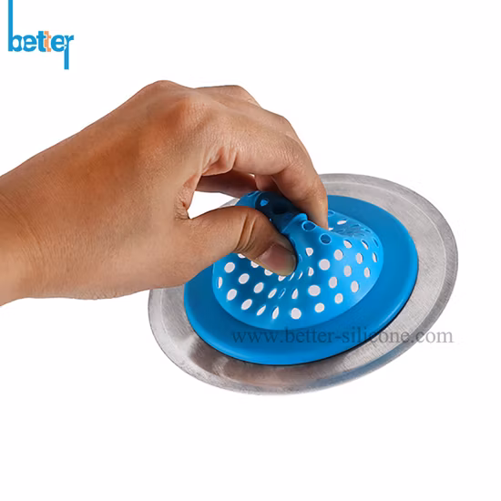 Bathroom Kitchen Apartment Hair Collector Durable TPR Hair Collector Shower Drain Cover Silicone Filter
